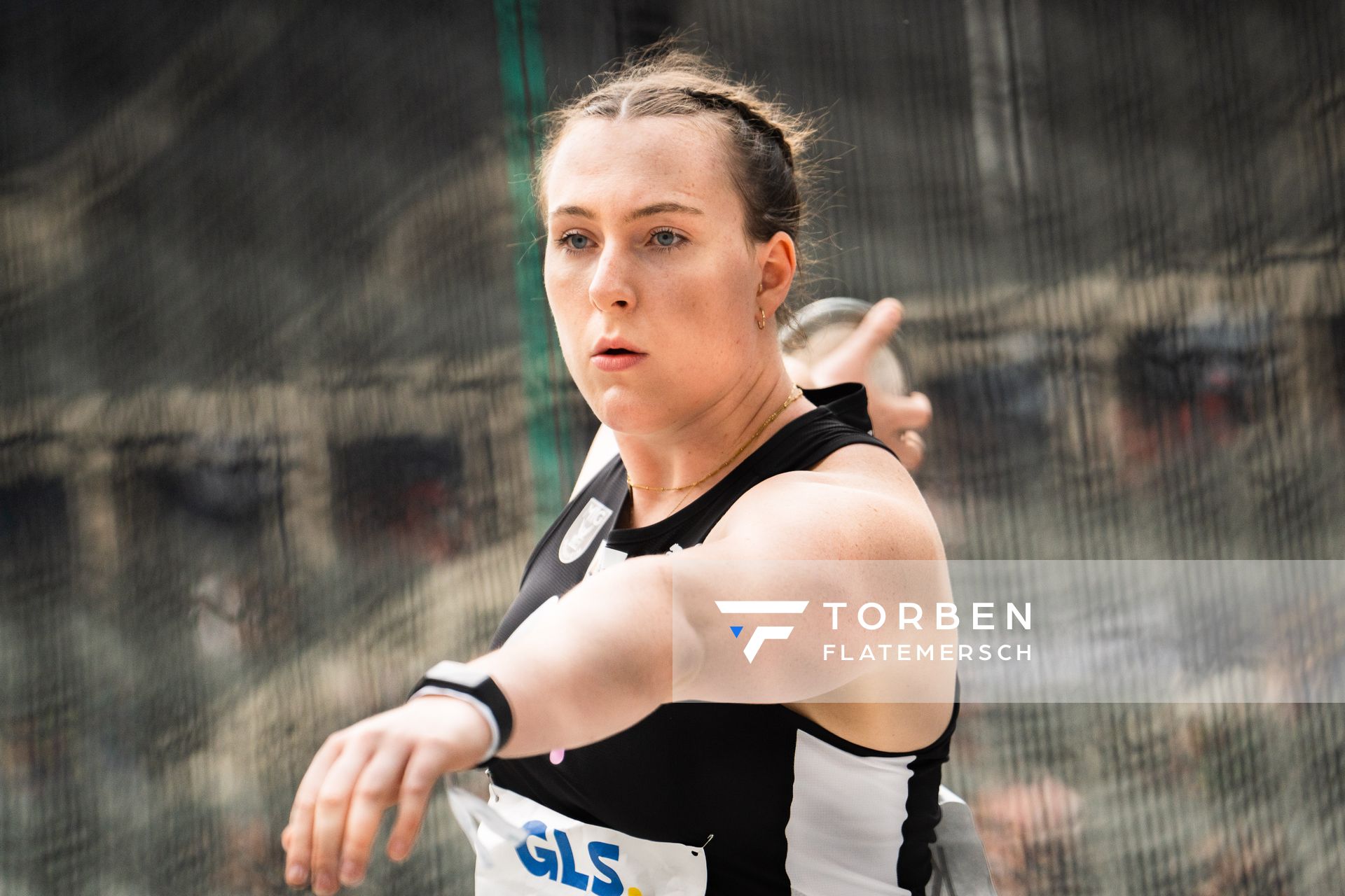 Antonia Kinzel (MTG Mannheim) waehrend der deutschen Leichtathletik-Meisterschaften im Olympiastadion am 25.06.2022 in Berlin